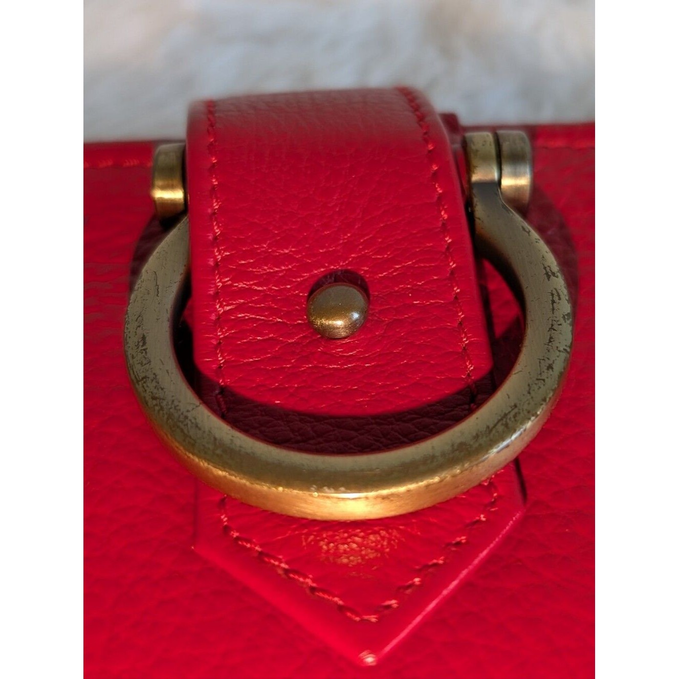 Sapahn Red Leather Wristlet Travel Wallet — image 8 of 8